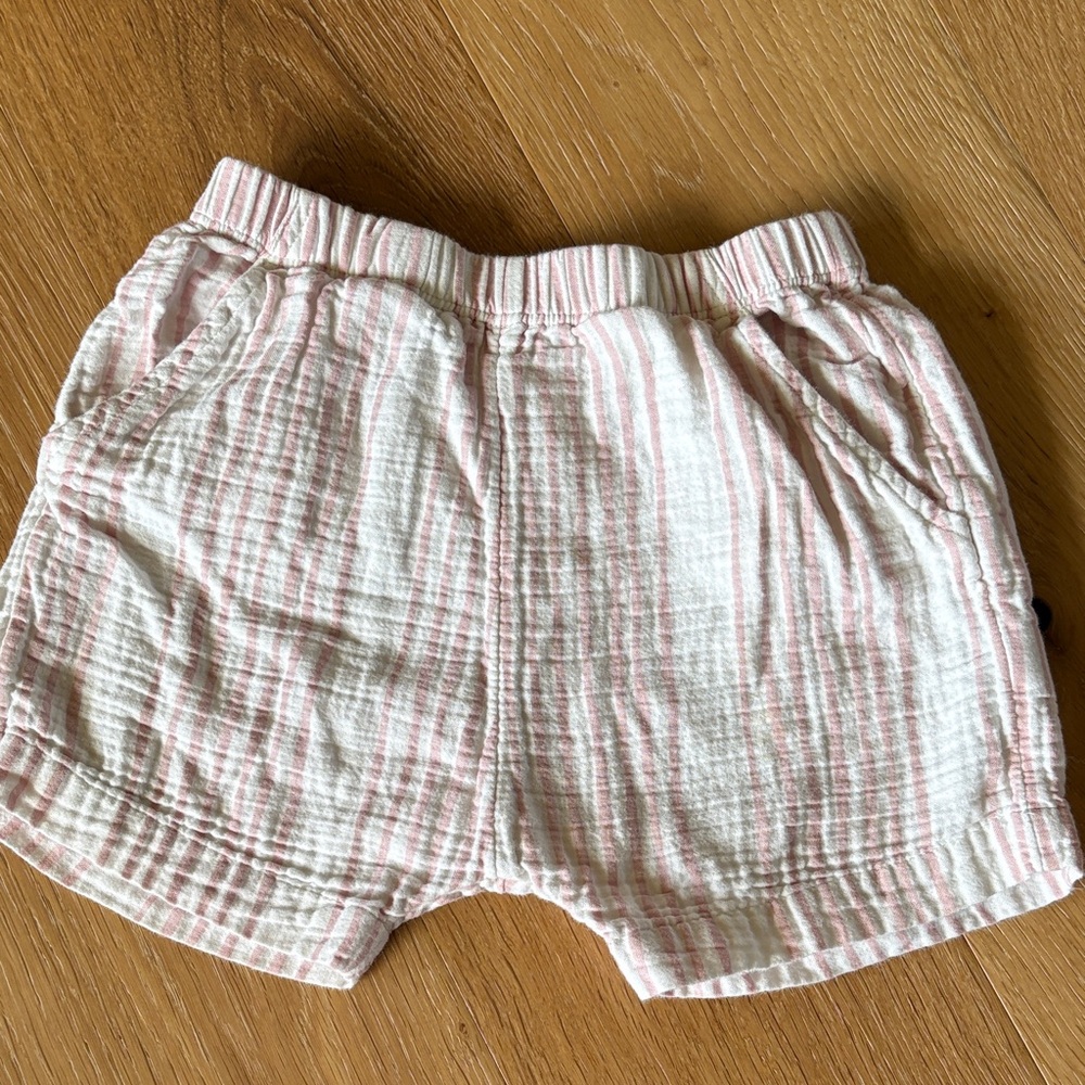 Girls 100% cotton double weave shorts